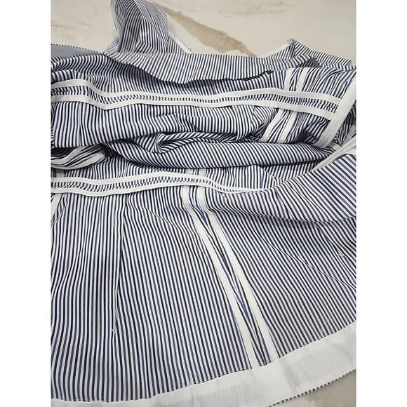 Kate Spade Blue Multi Stripe Peplum Top Sleeveless Cotton NWT Women's 14 - Picture 9 of 12